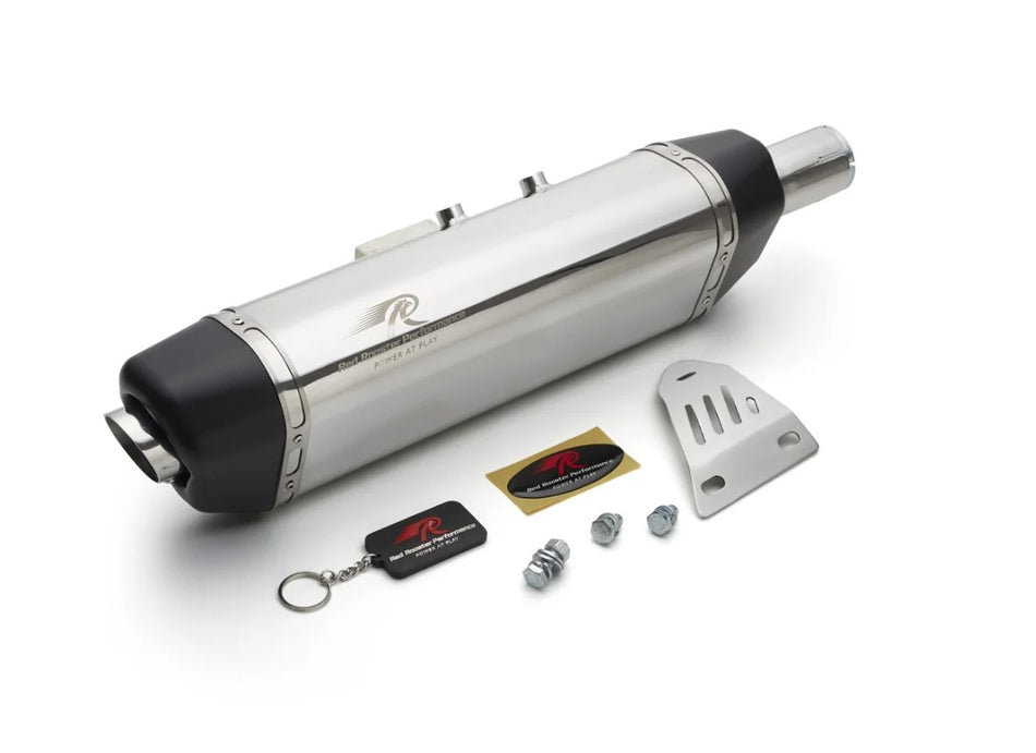 RED ROOSTER PERFORMANCE VERTEX POLISH EXHAUST FOR HIMALAYAN 411 & SCRAM 411