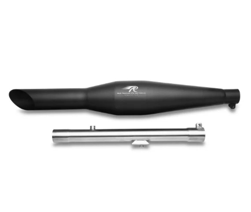 RED ROOSTER PERFORMANCE RUMBLER ACE BLACK EXHAUST FOR NEW CLASSIC 350 & METEOR 350