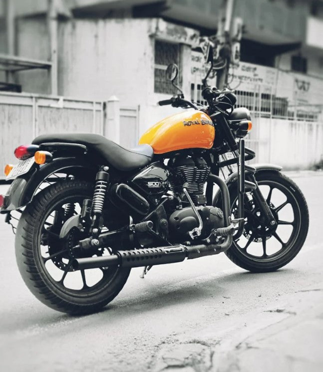 BARREL SCUD BLACK EXHAUST FOR THUNDERBIRD 350 & 500