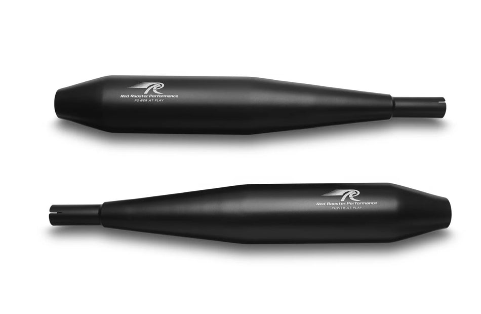 Red Rooster Performance Celesta Pro Exhaust Black For Jawa 42, Jawa Classic, and Yezdi Roadster.