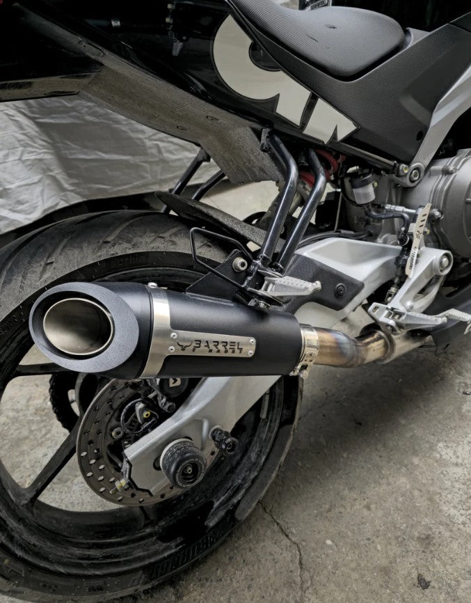BARREL EXHAUST OUTLAW 2.0 FULL SYSTEM FOR APRILLIA RS457