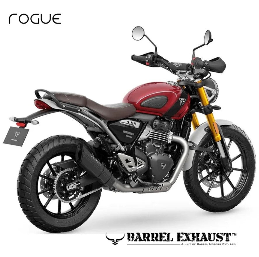 BARREL EXHAUST ROGUE 2.0 BLACK FOR TRIUMPH 400