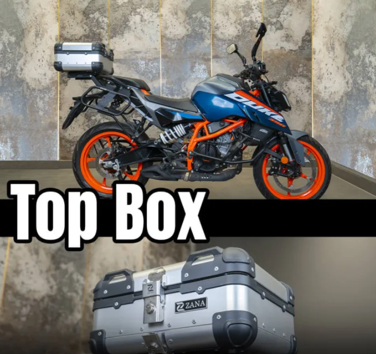 Universal Top Box Aluminium (22 Litre) R-Flat Silver