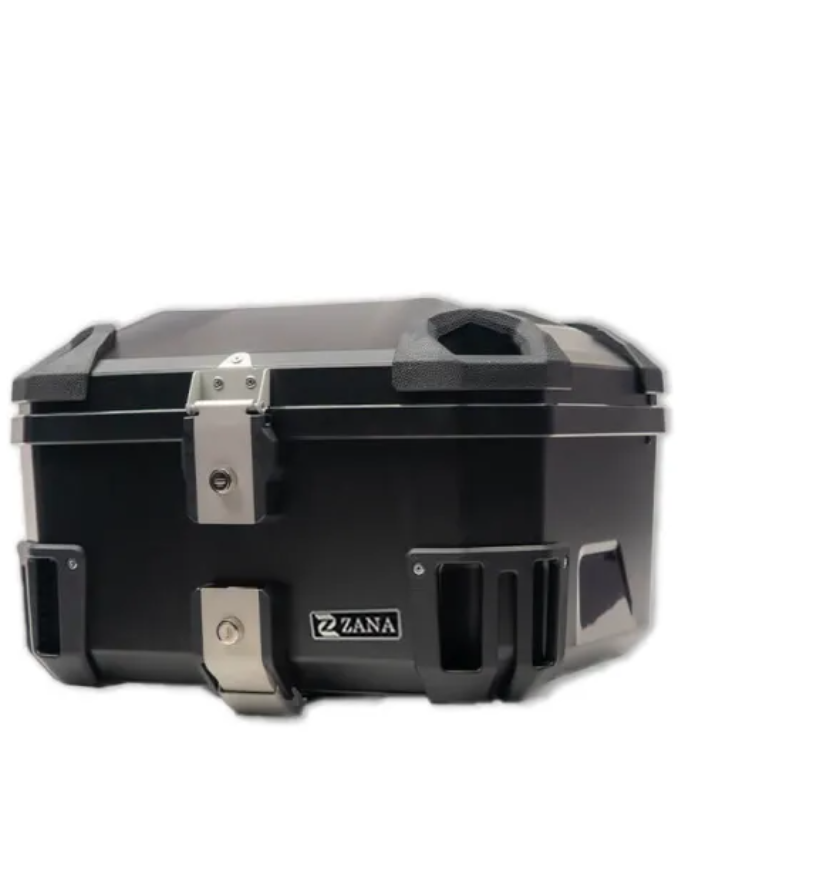 Universal Top Box Plasitc (50 Litre) R-Flat Black With Backrest