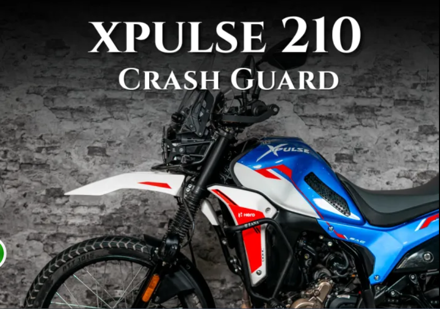 Crash Guard With Slider Texture Matt Black For X-Pulse 210