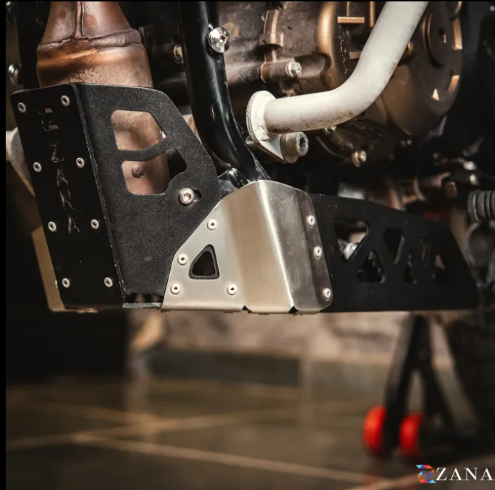 Bash Plate Aluminum Black & Silver For X-Pulse 210