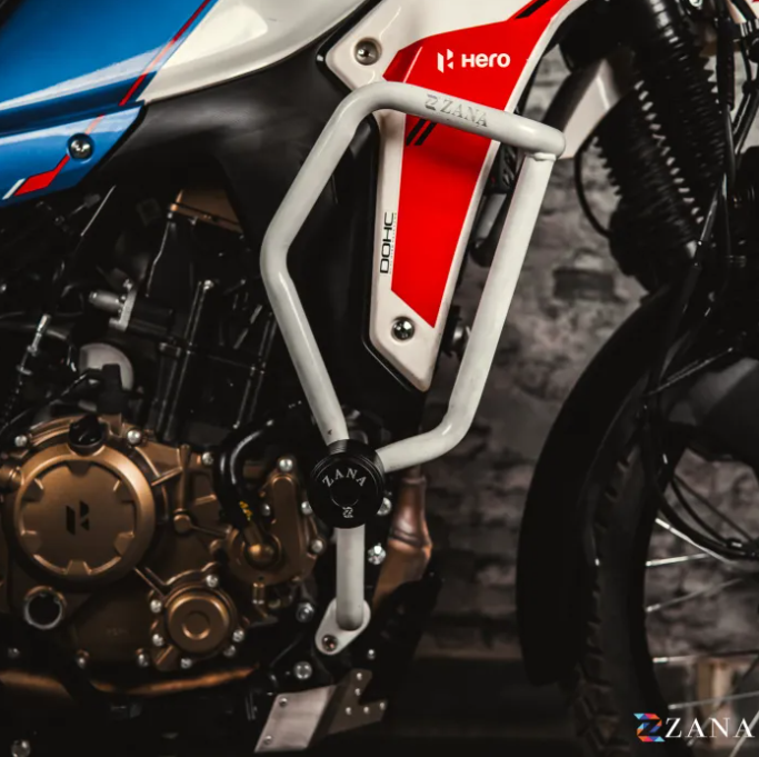 Crash Guard With Slider Glossy White For X-Pulse 210