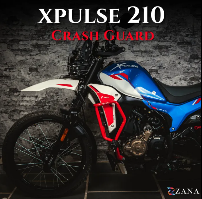 Crash Guard With Slider Glossy Red For X-Pulse 210