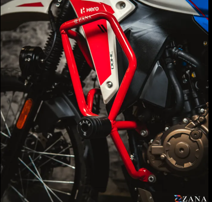 Crash Guard With Slider Glossy Red For X-Pulse 210