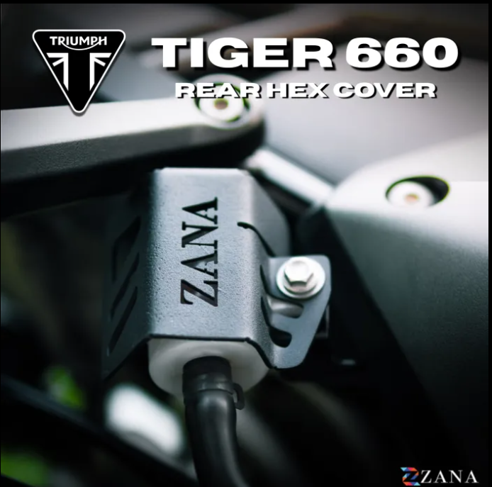 Rear Oil Reservoir Hex Cover Aluminum For Triumph Tiger 660