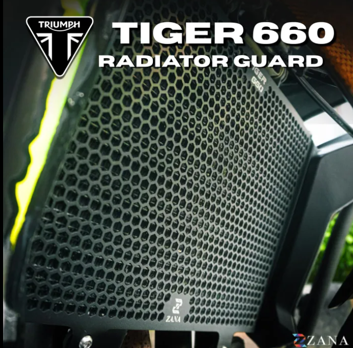 Radiator Guard Honeycomb Black For Triumph Tiger 660