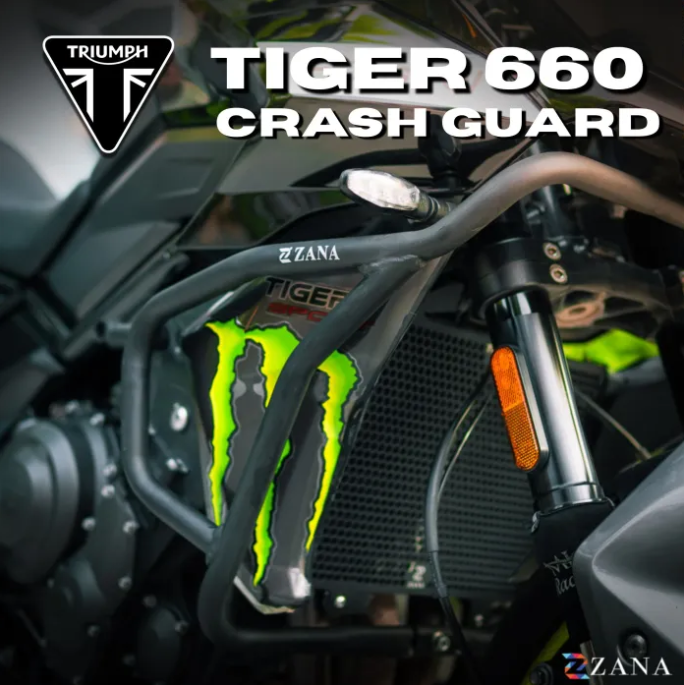 Crash Guard Black For Triumph Tiger 660