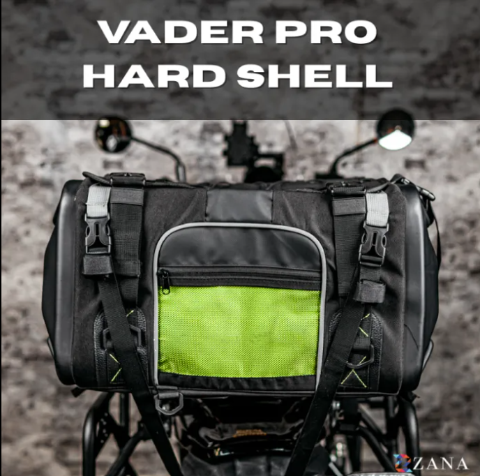 Vader Pro Hard Shell Tail Bag (50 liter) with Free 2 Waterproof Storage Bag and 1 Bungee Cord