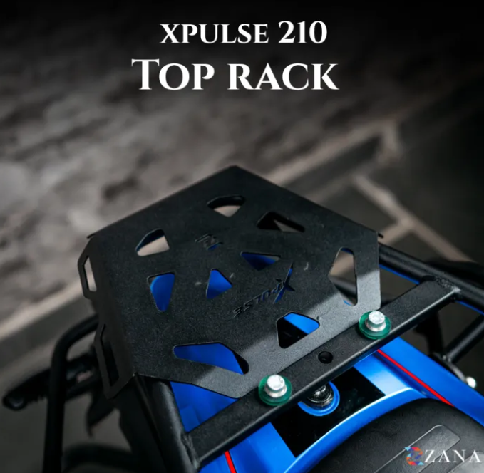 Top Rack With Plate MS Black For X-Pulse 210