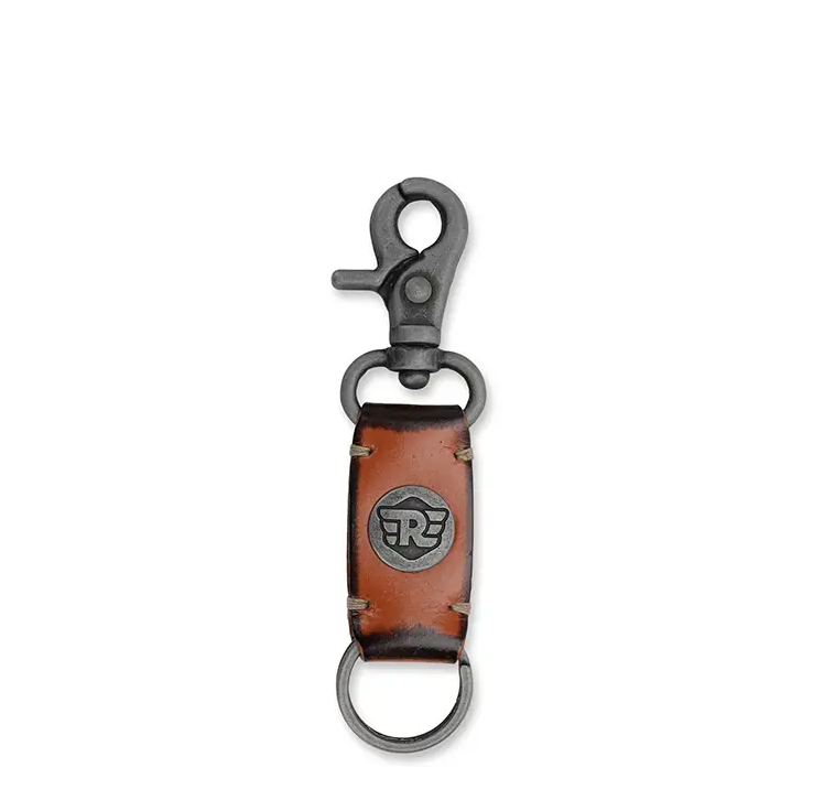 Leather Keychain - brown