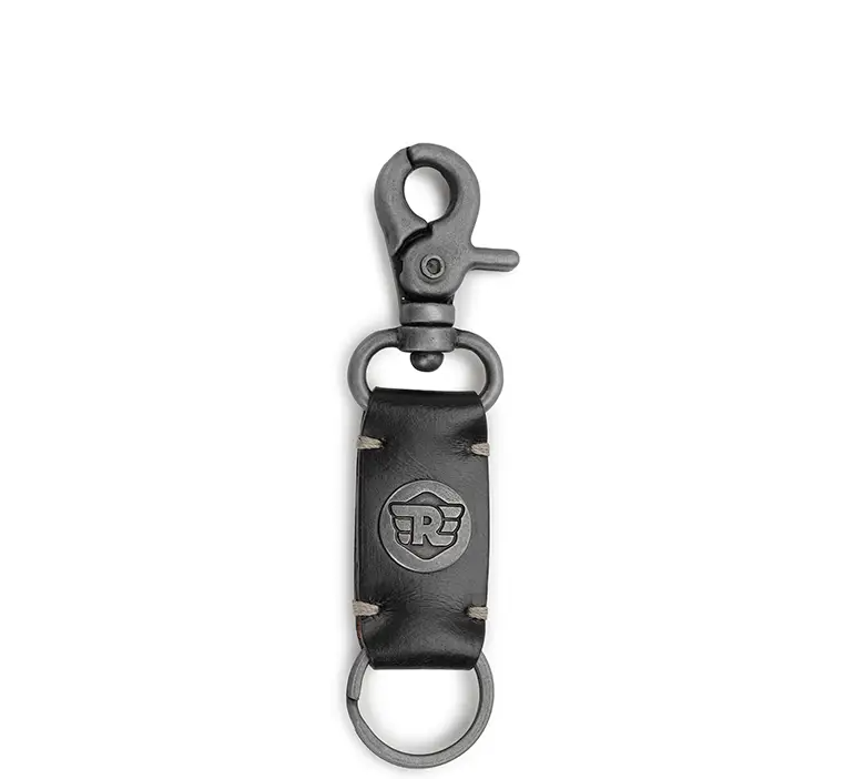 Leather Keychain - Black