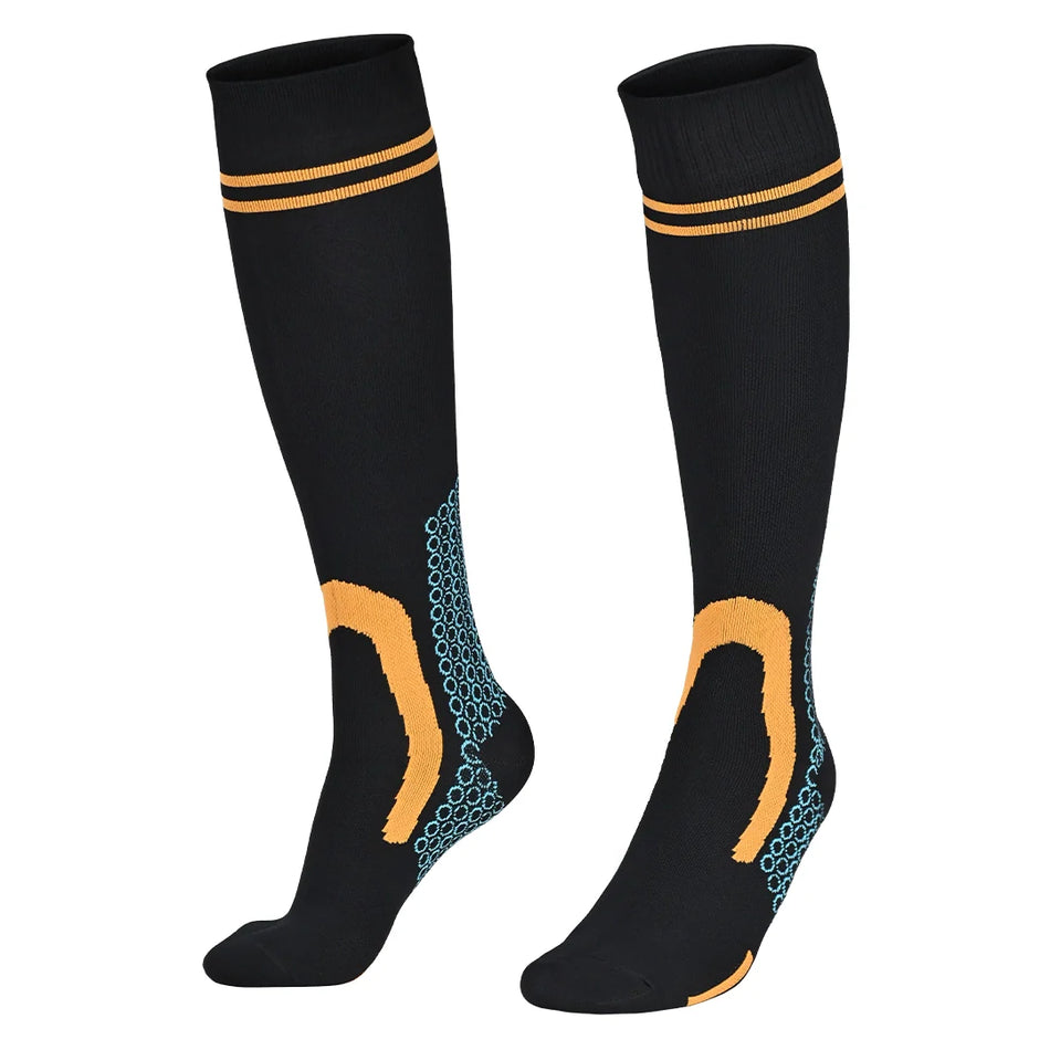 RANDY SUN – WATERPROOF SOCKS KNEE HIGH (ORANGE BLACK)