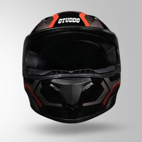 Studds Thunder D2 Draken Decor Black & Grey With Spoiler – Full Face Helmets