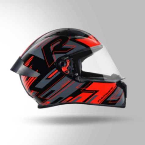 Studds Thunder D3 Decor Black & Red With Spoiler – Full Face Helmets