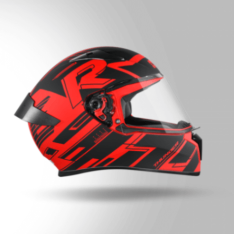 Studds Thunder D3 Decor Red & Black With Spoiler – Full Face Helmets