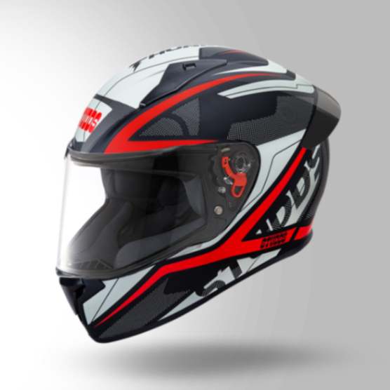 Studds Thunder D4 Decor Black & Red With Spoiler – Full Face Helmets
