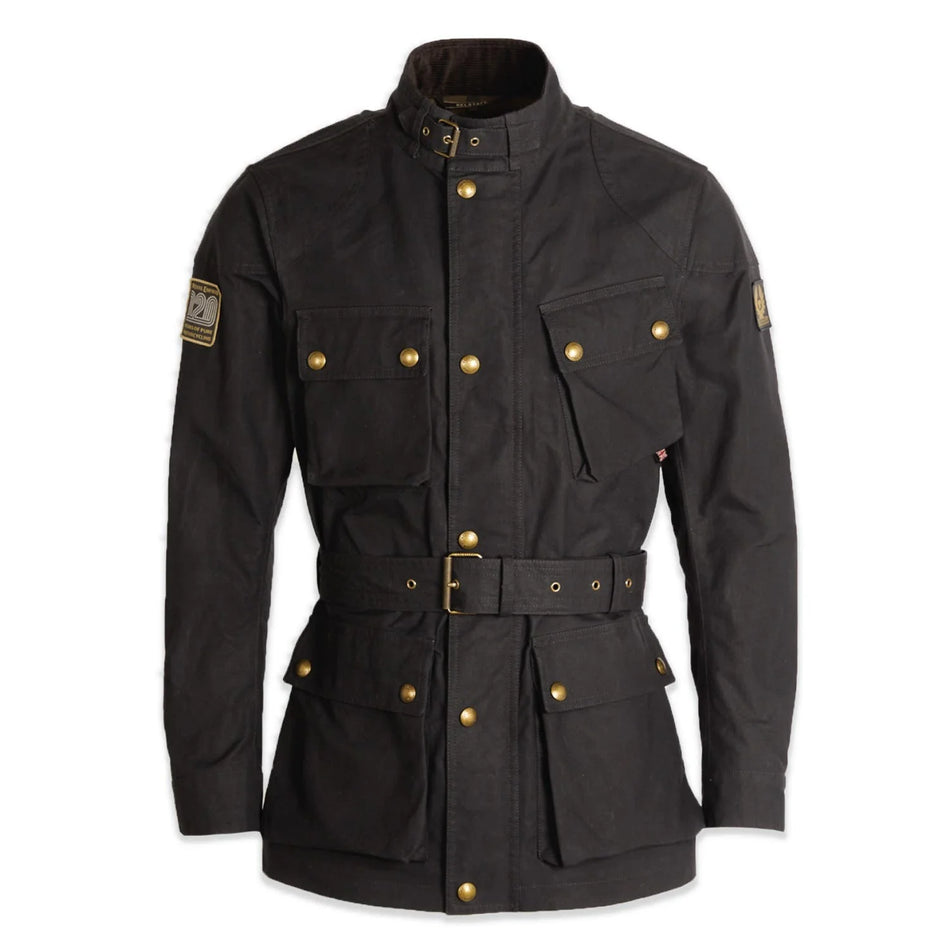 ROYAL ENFIELD TRIALMASTER WAXED COTTON MEN'S JACKET BLACK