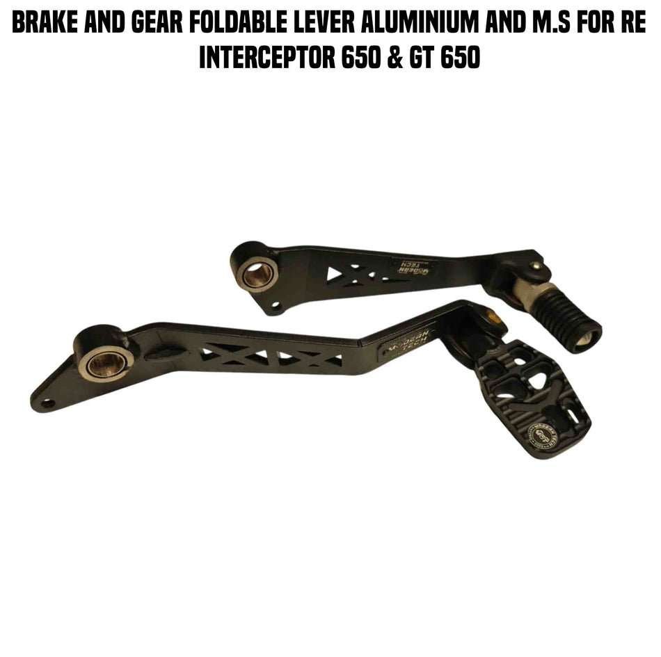 Brake and Gear Foldable Lever Aluminium for INTERCEPTOR 650 & CONTINENTAL GT 650