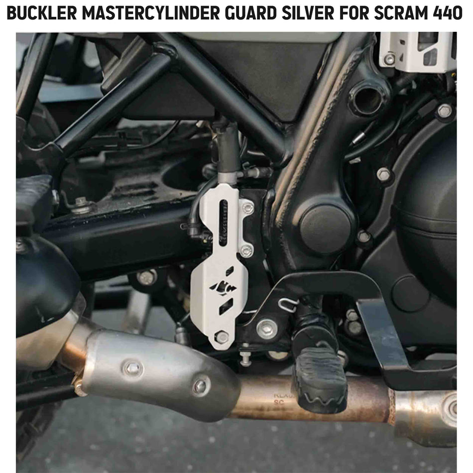 BUCKLER MASTER CYLINDER GUARD SILVER FOR SCRAM 440