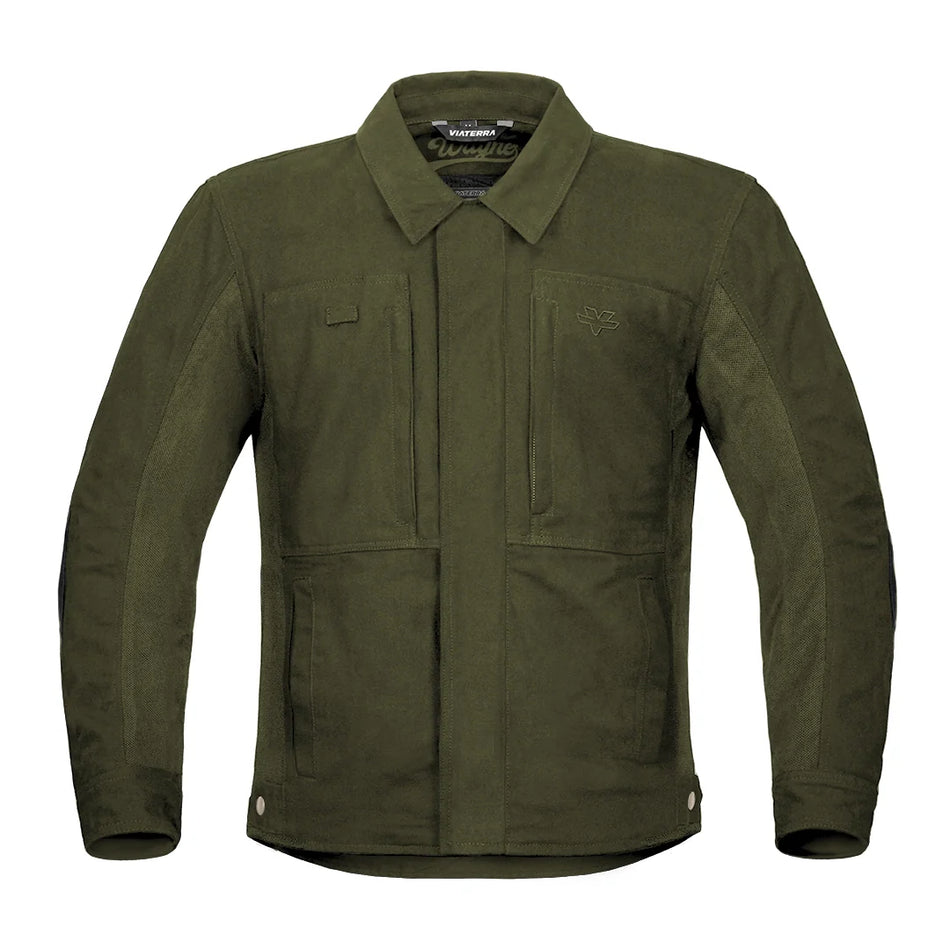WAYNE – URBAN RIDING JACKET OLIVE GREEN