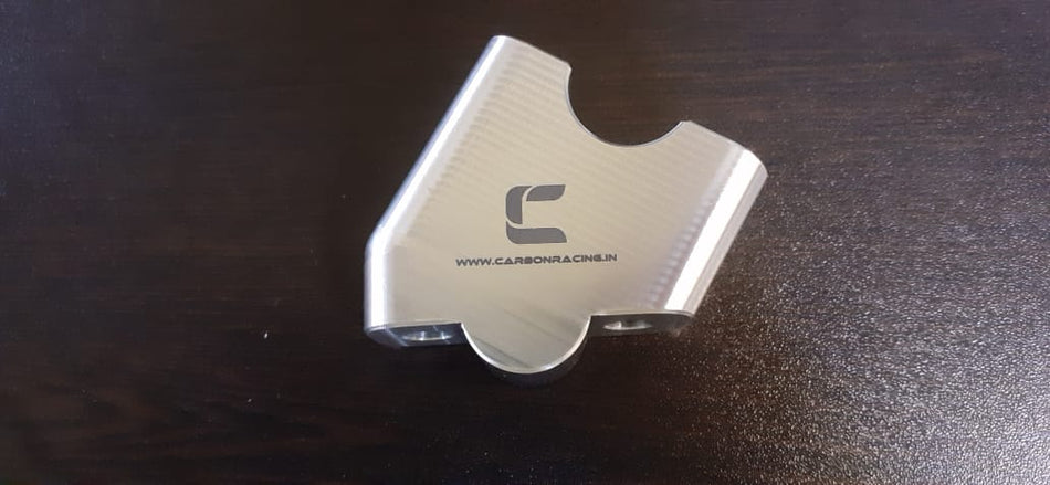 Angled Aluminum Handlebar Risers for Interceptor 650 SILVER