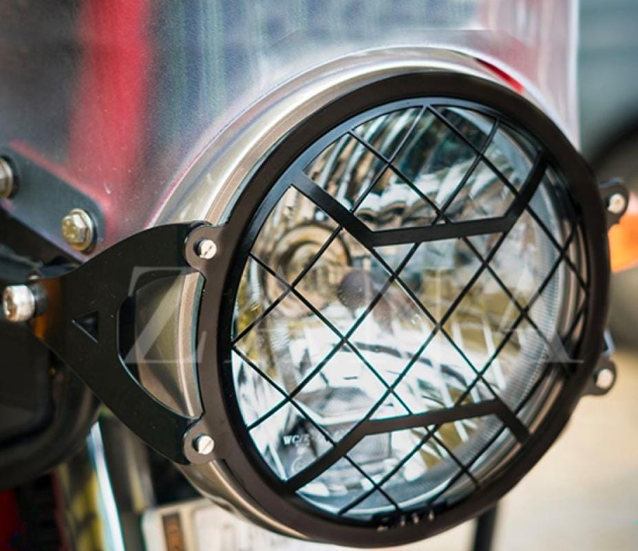 HEAD LIGHT GRILL TYPE-2 BLACK SS HIMALAYAN (2016-2022)