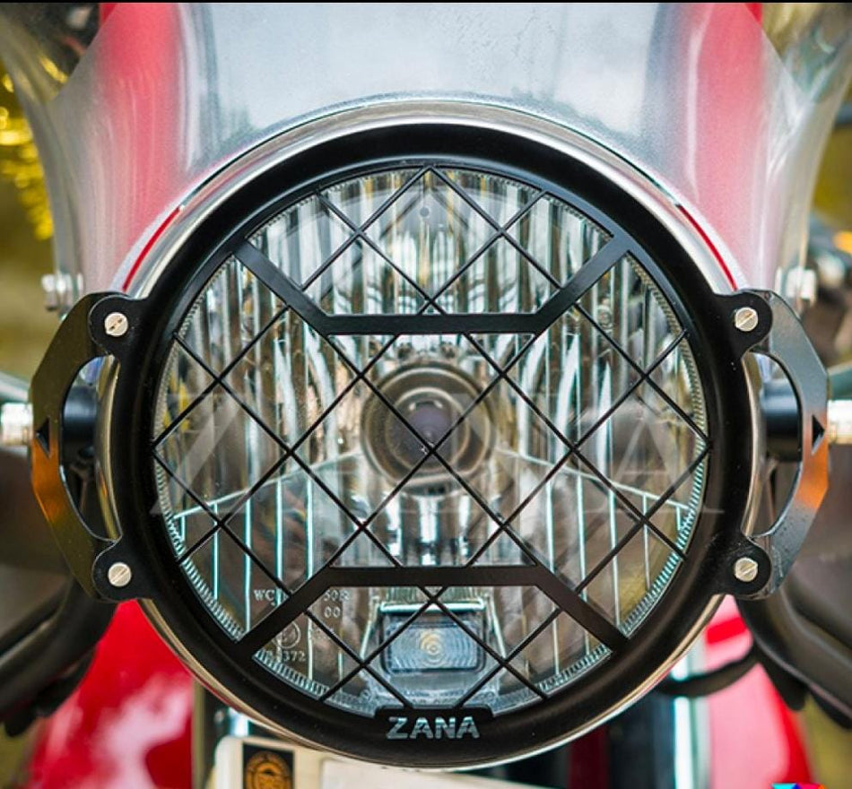 HEAD LIGHT GRILL TYPE-2 BLACK SS HIMALAYAN (2016-2022)