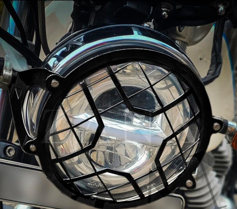 HEAD LIGHT GRILL TYPE 4A SS BLACK GT & INTERCEPTOR 650