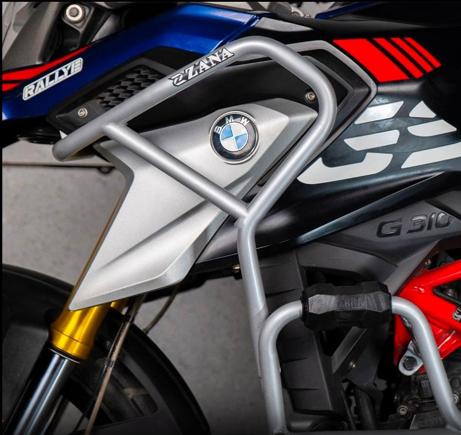 FOR BMW G310GS LOWER ENGINE GUARD MS WITH PUCK SILVER