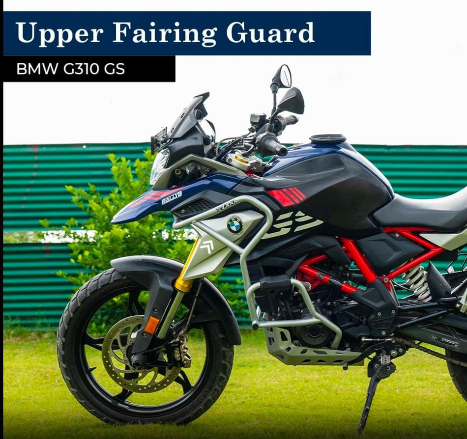 FOR BMW G310GS LOWER ENGINE GUARD MS WITH PUCK SILVER