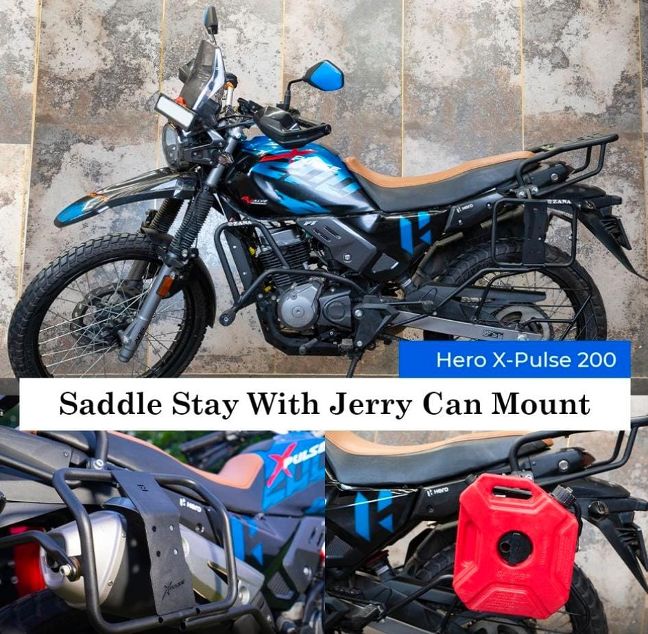 SADDLE STAY WITH JERRY CAN MOUNT FOR X-PULSE 200