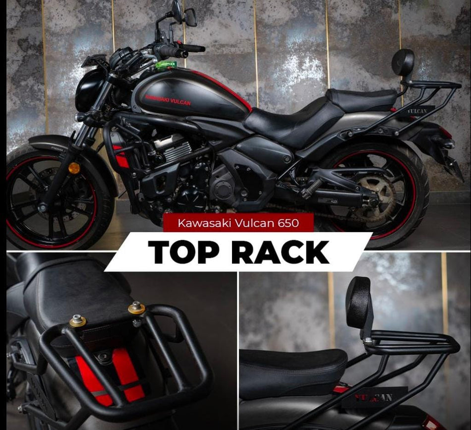 TOP RACK WITHOUT PLATE COMPATIBLE WITH PILLION BACKREST FOR KAWASAKI VULCAN 650