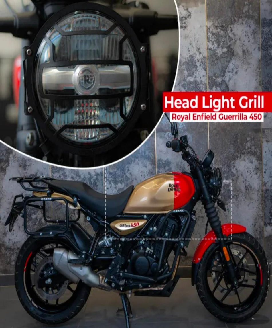 Head Light Grill for Guerrilla 450 (Black) - Type-5