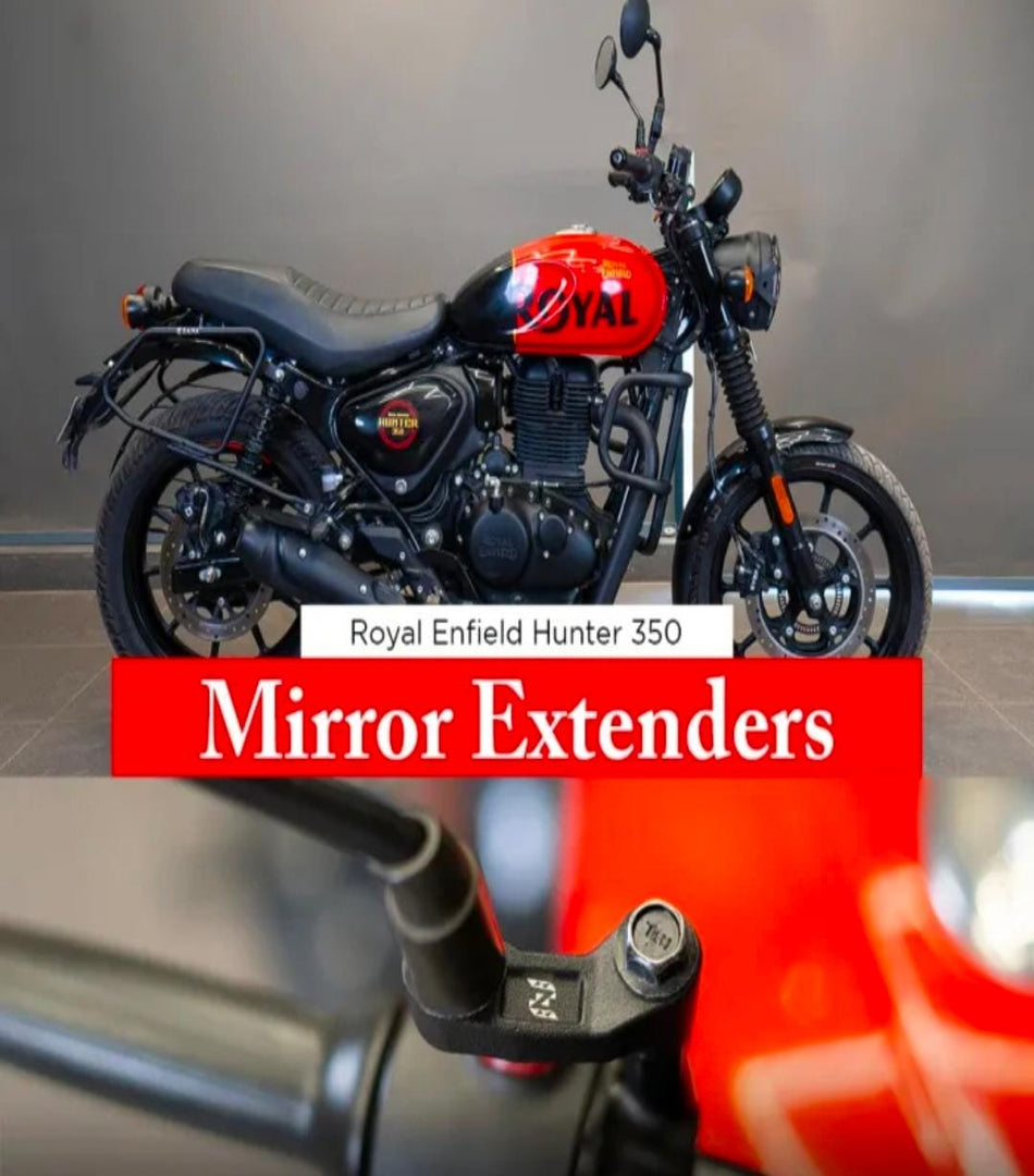 MIRROR EXTENDER ALUMINUM FOR HUNTER 350