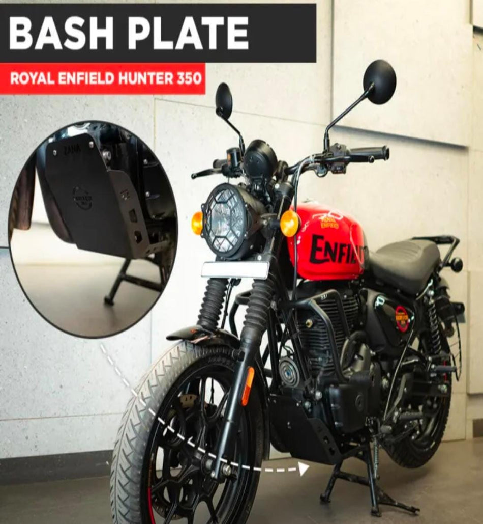 Bash Plate Mild Steel For Royal Enfield Hunter 350