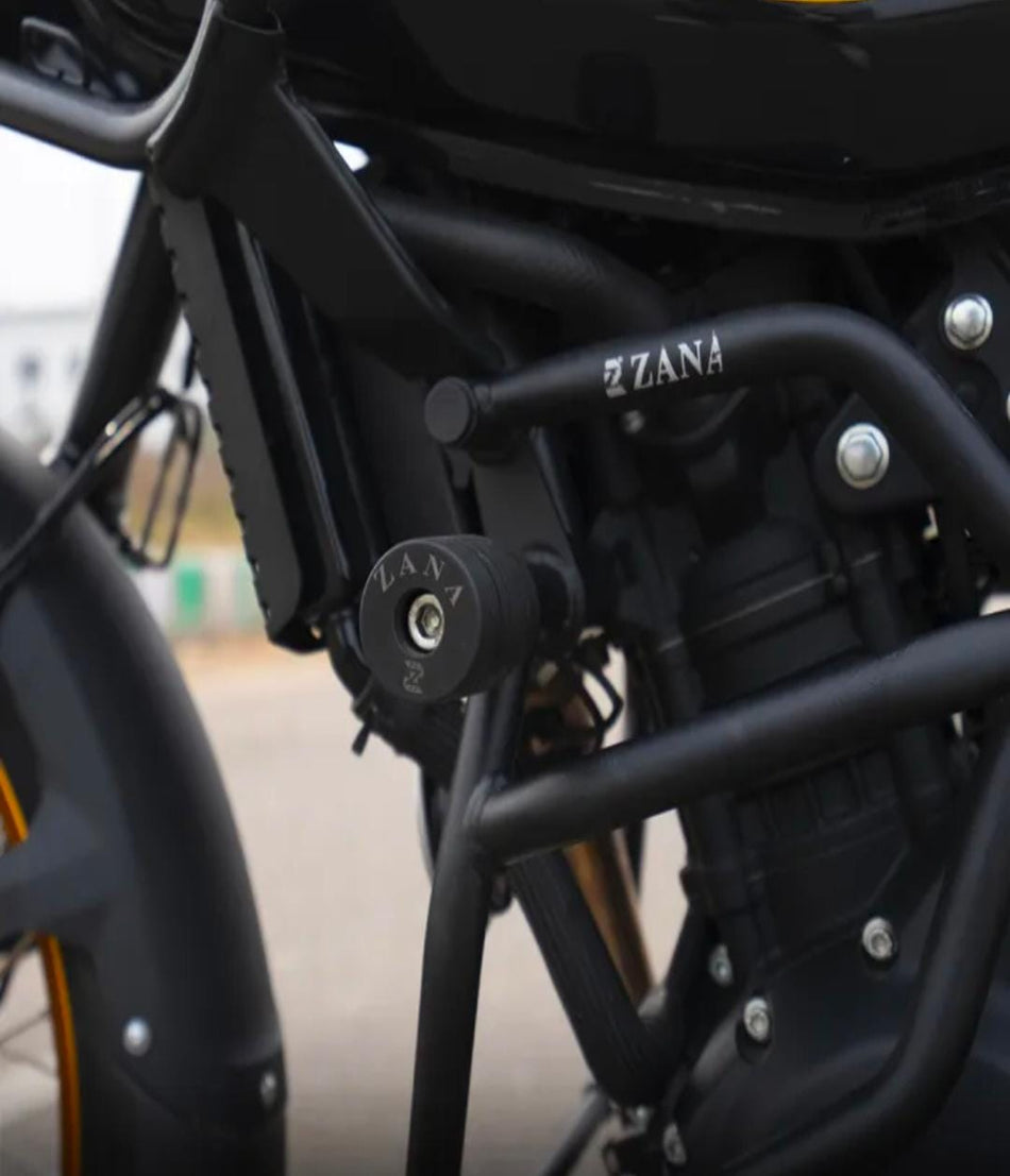 Crash Guard for Himalayan 450 (with Slider , Black Texture, Mild Steel) - Type-1