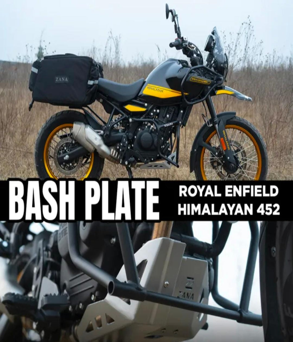 BASH PLATE SILVER ALUMINIUM FOR HIMALAYAN 450