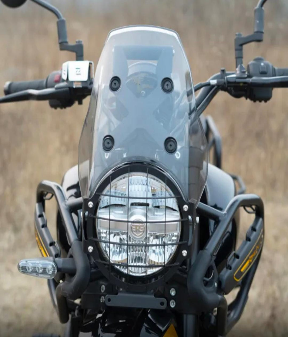 Head Light Guard for Himalayan 450 (Black Color - Stainless Steel) Type-1