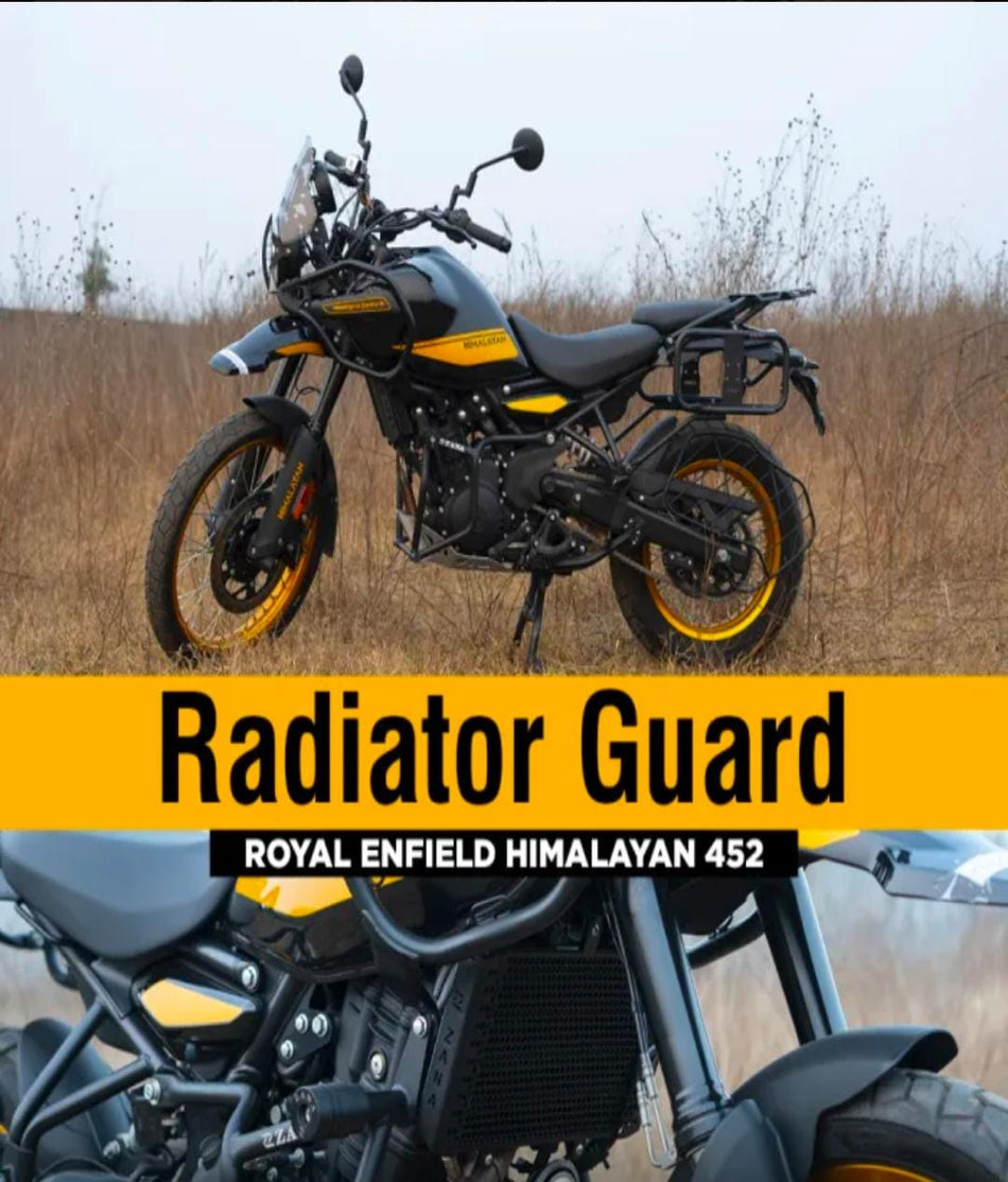 RADIATOR GUARD ALUMINIUM BLACK FOR HIMALAYAN 450
