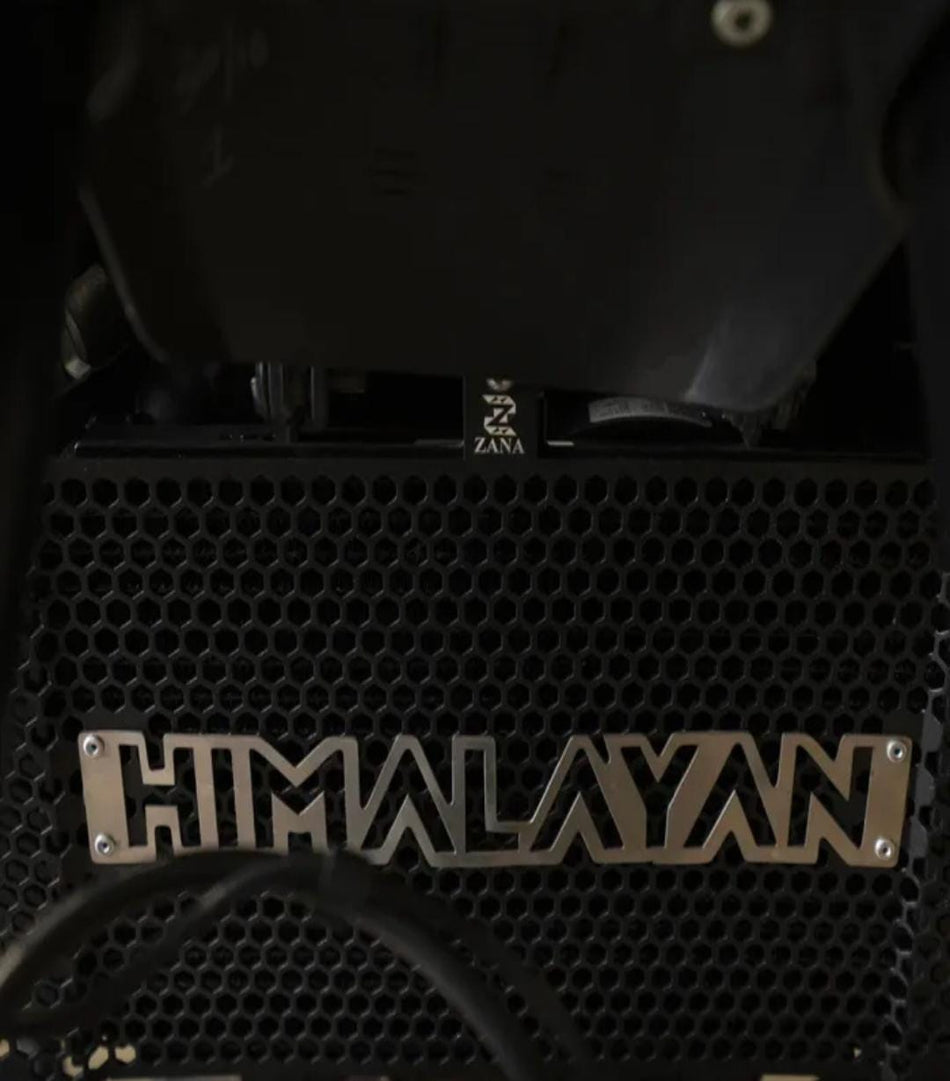 RADIATOR GUARD BLACK WITH HIMALAYAN LOGO FOR HIMALAYAN 450