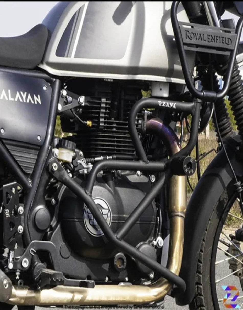 LEG GUARD MS WITH SLIDER TEXTURE MATT BLACK HIMALAYAN BS6 (2021-23)