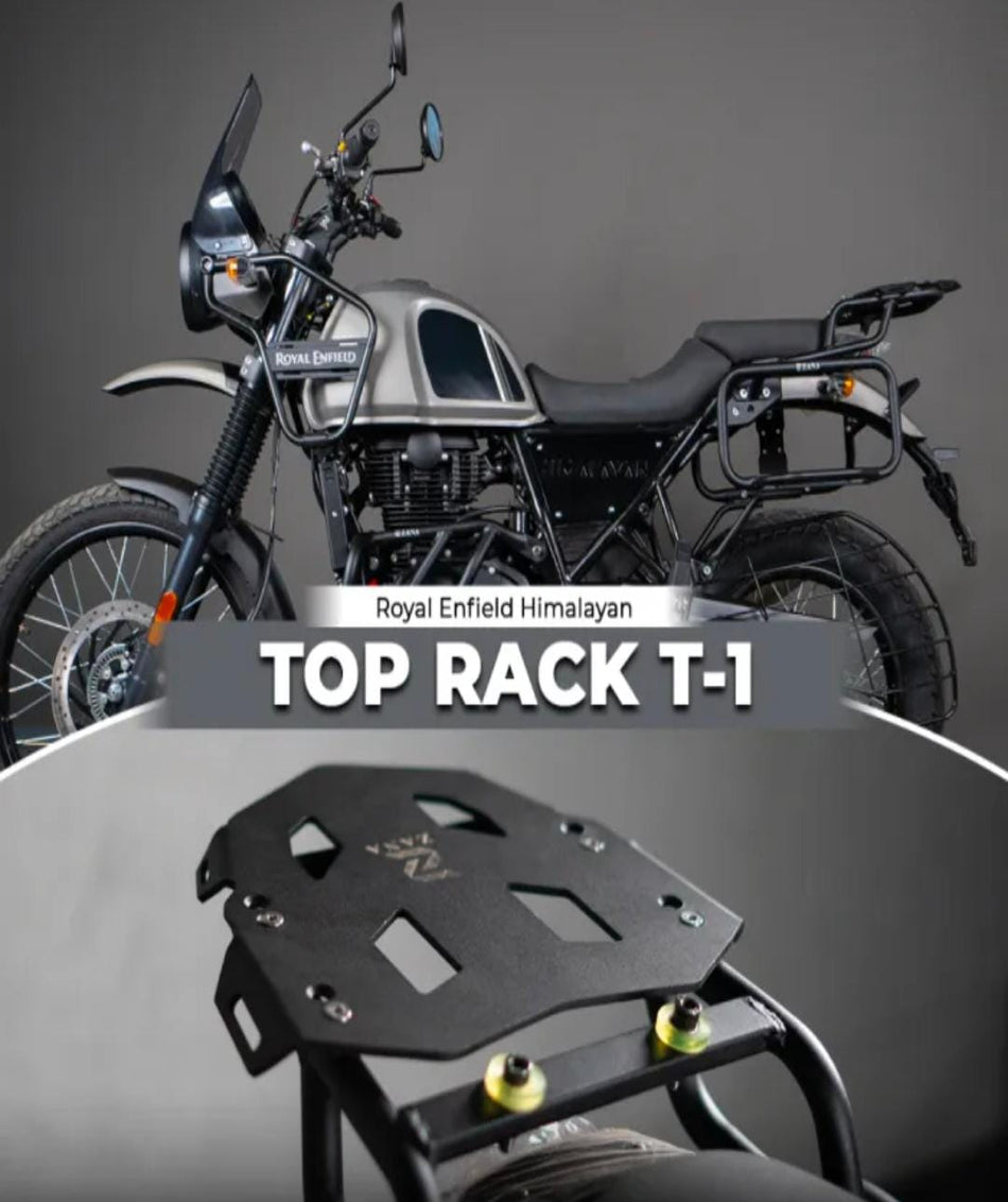 TOPRACK T-1 WITH ALUMINIUM PLATE COMPATIBLE WITH PILLION BACKREST HIMALAYAN BS6 (2021)