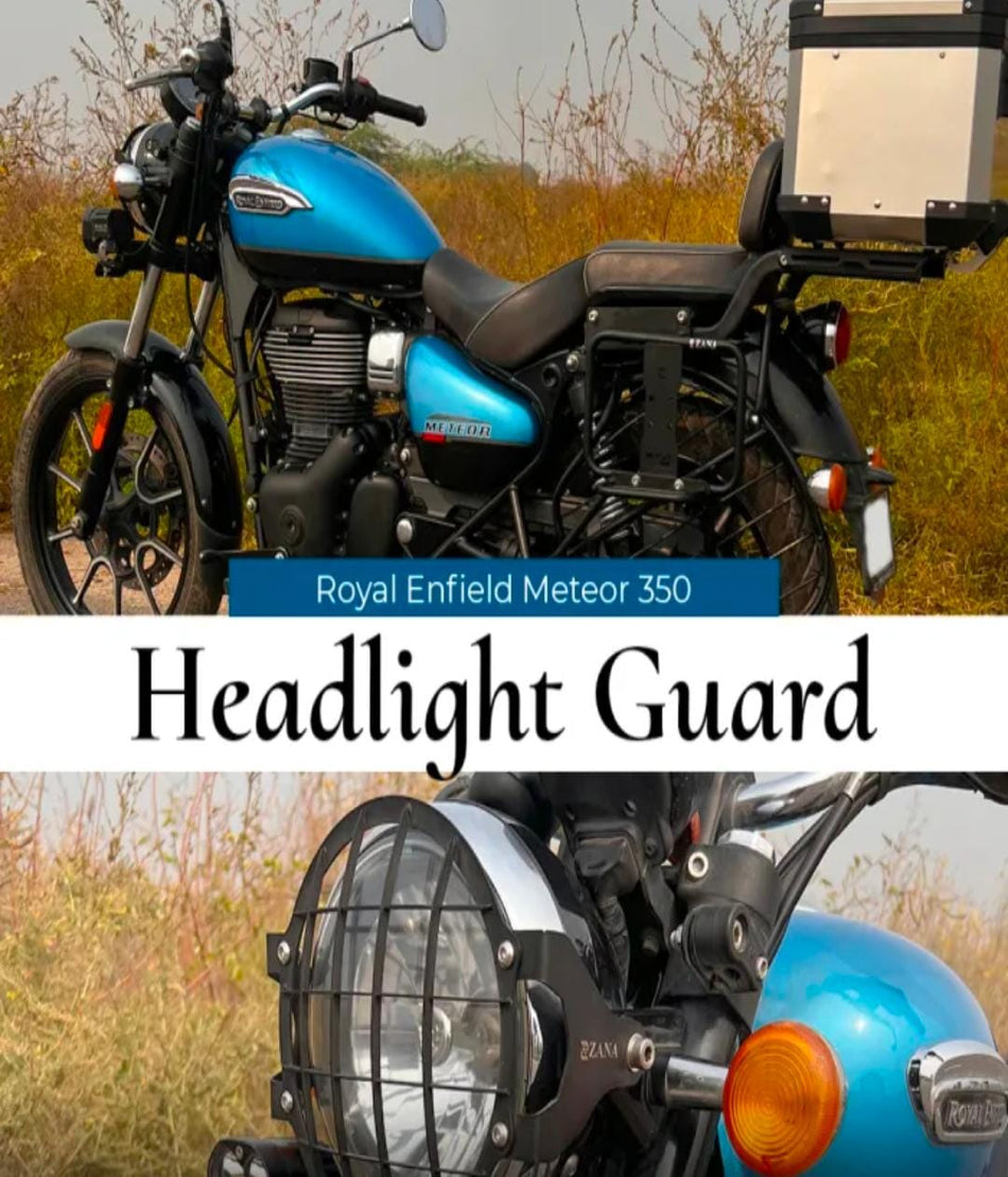 HEADLIGHT GUARD STAINLESS STEEL T-1 FOR FOR ROYAL ENFIELD METEOR 350