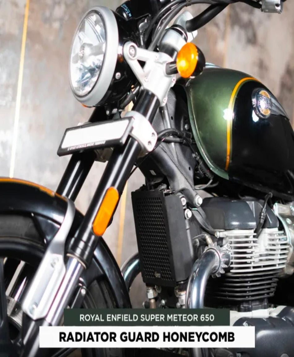 Radiator Guard Hex Aluminum For Super Meteor 650