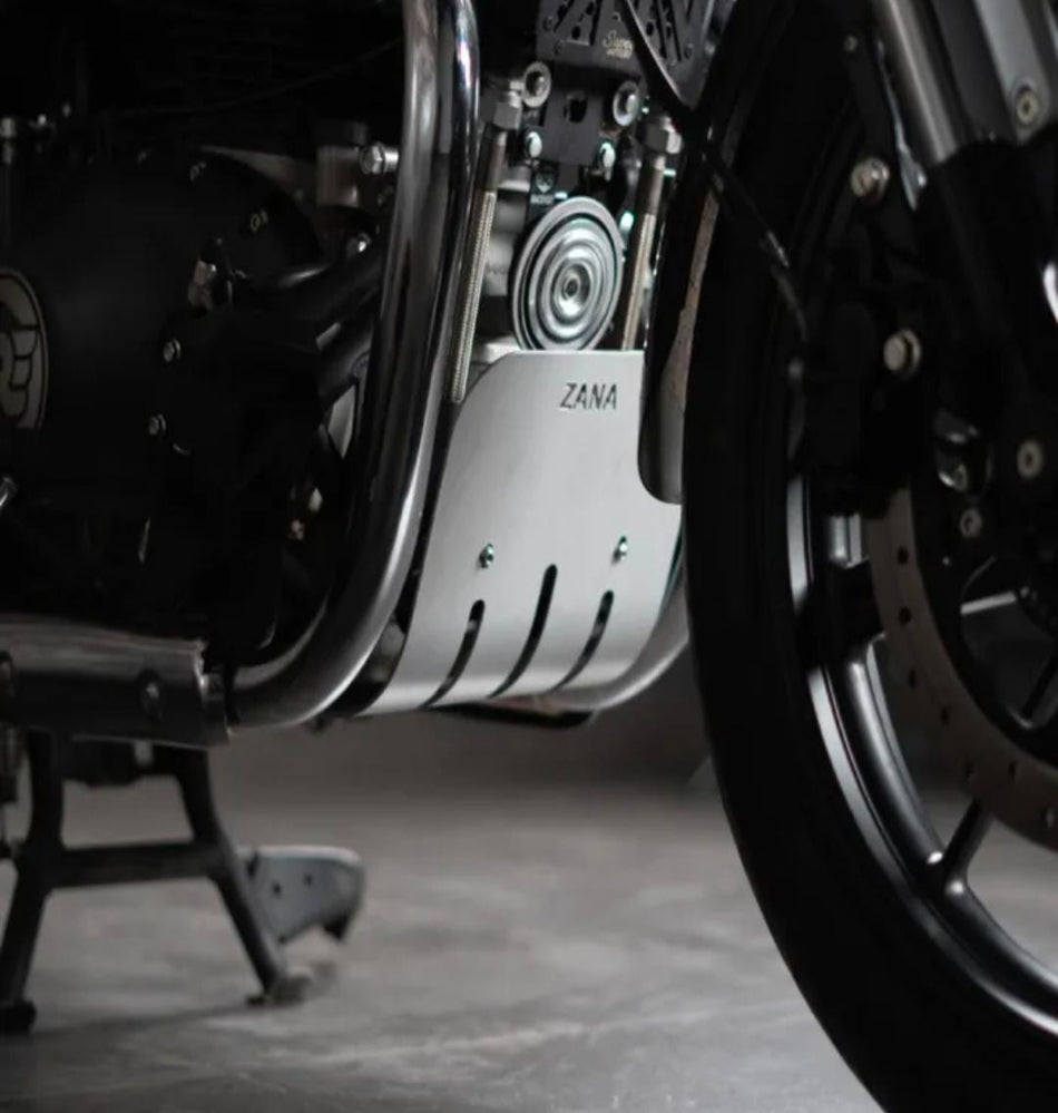 Bash Plate Silver Aluminum For Super Meteor 650